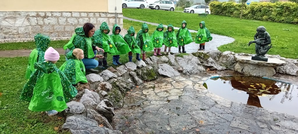 Žabico smo odnesli nazaj v ribnik