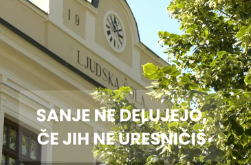 Slika iz videa o obnovi šolske stavbe